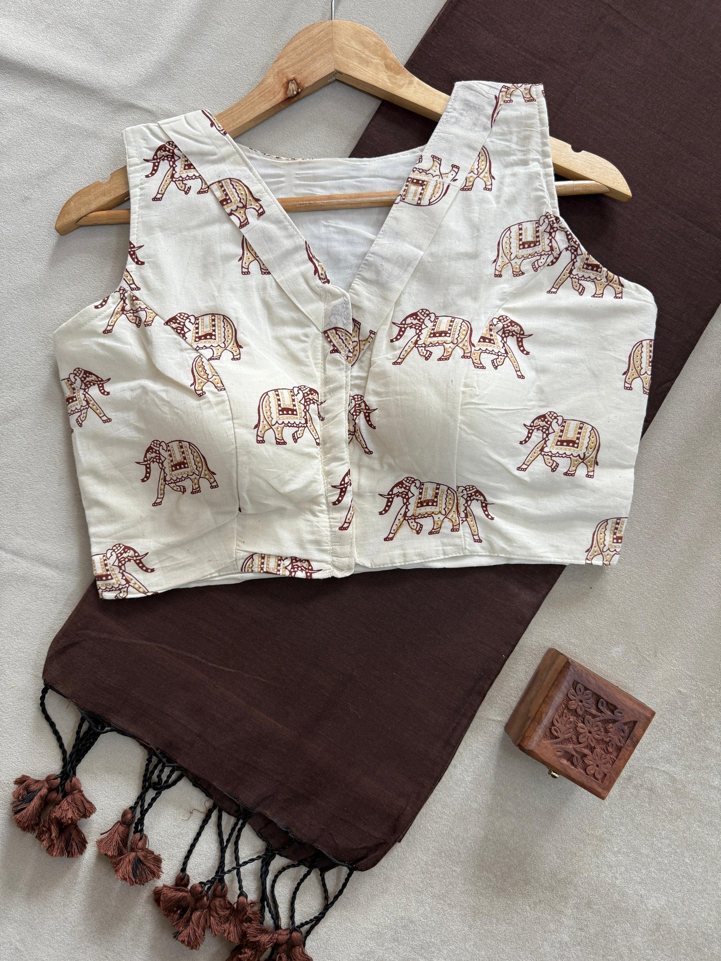 Khadi Cotton Saree Set