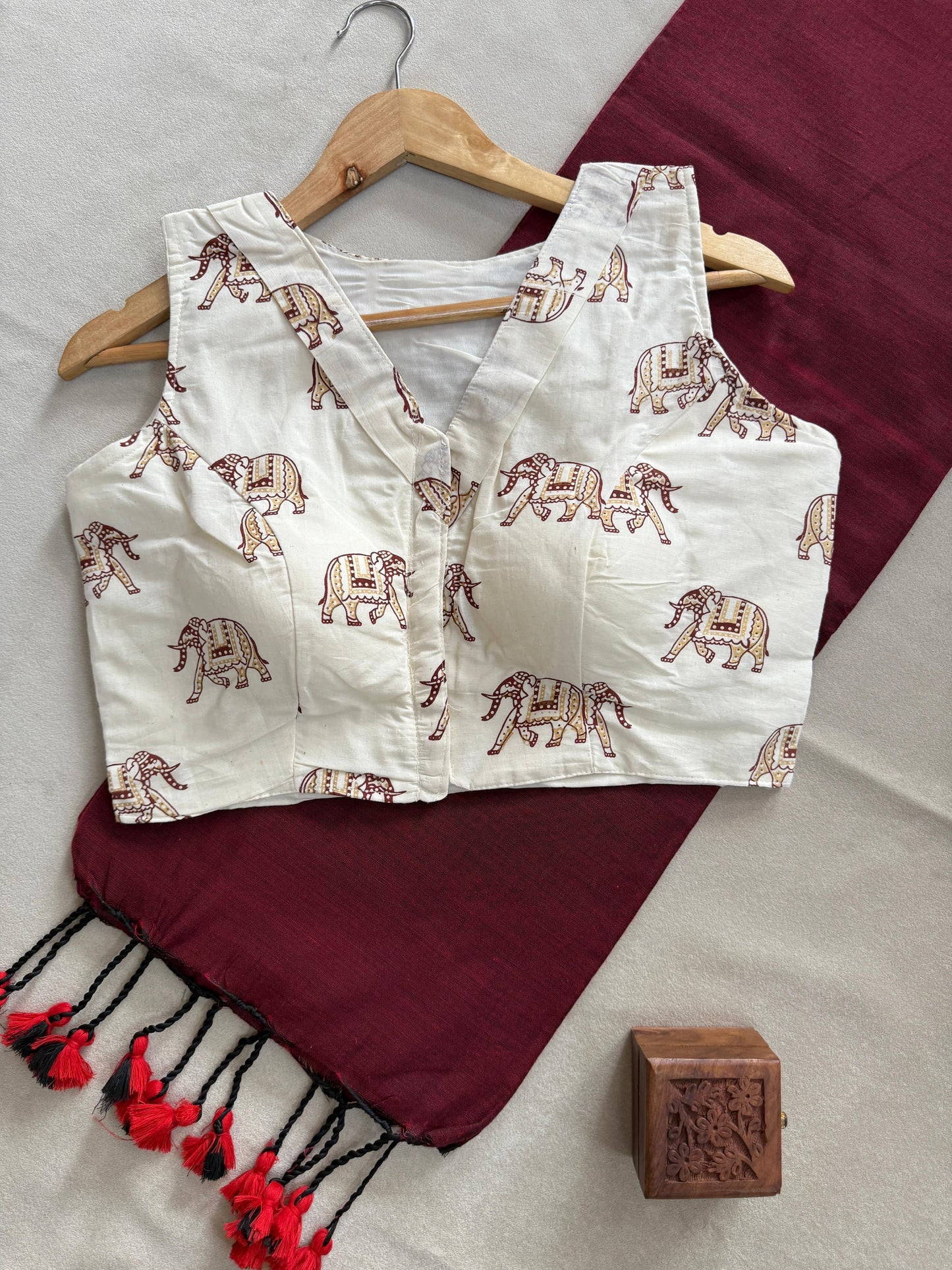 Khadi Cotton Saree Set