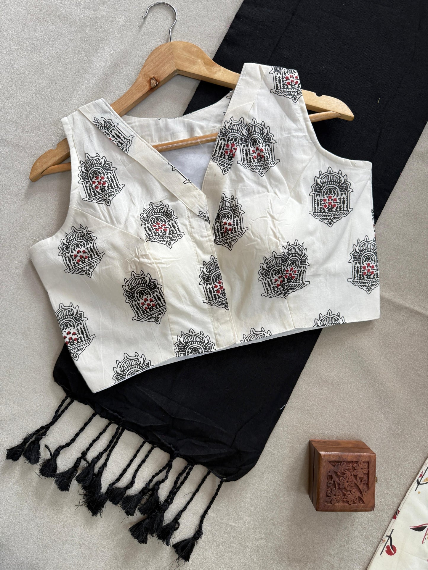 Khadi Cotton Saree Set