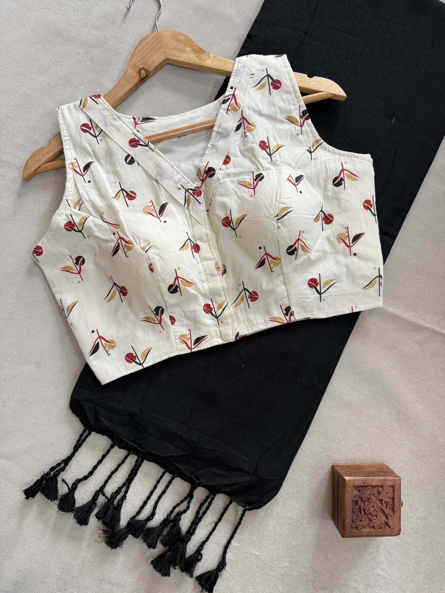 Khadi Cotton Saree Set