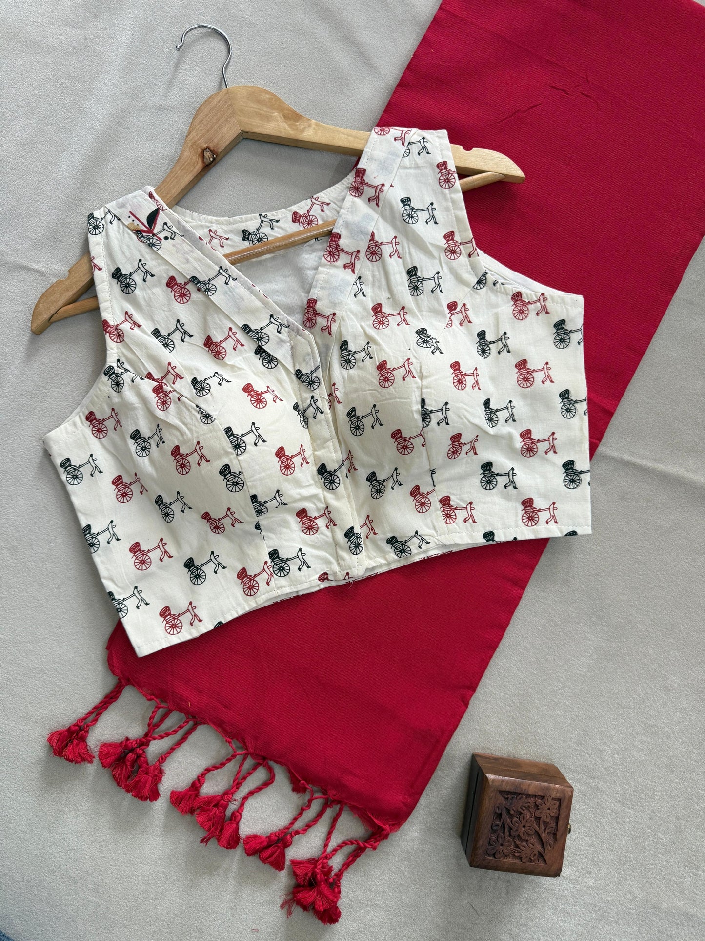 Khadi Cotton Saree Set