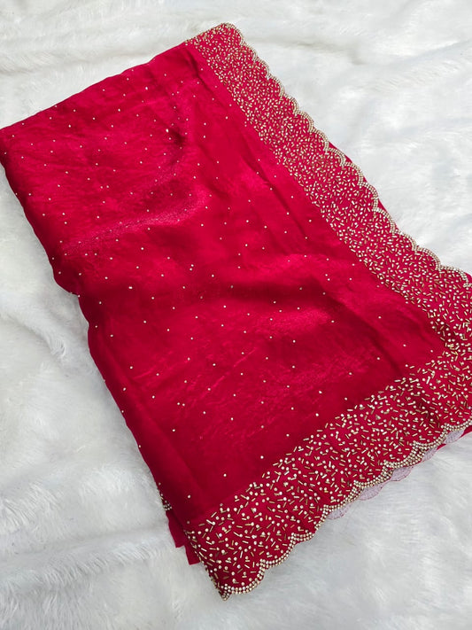 Space silk with Jarkhan work