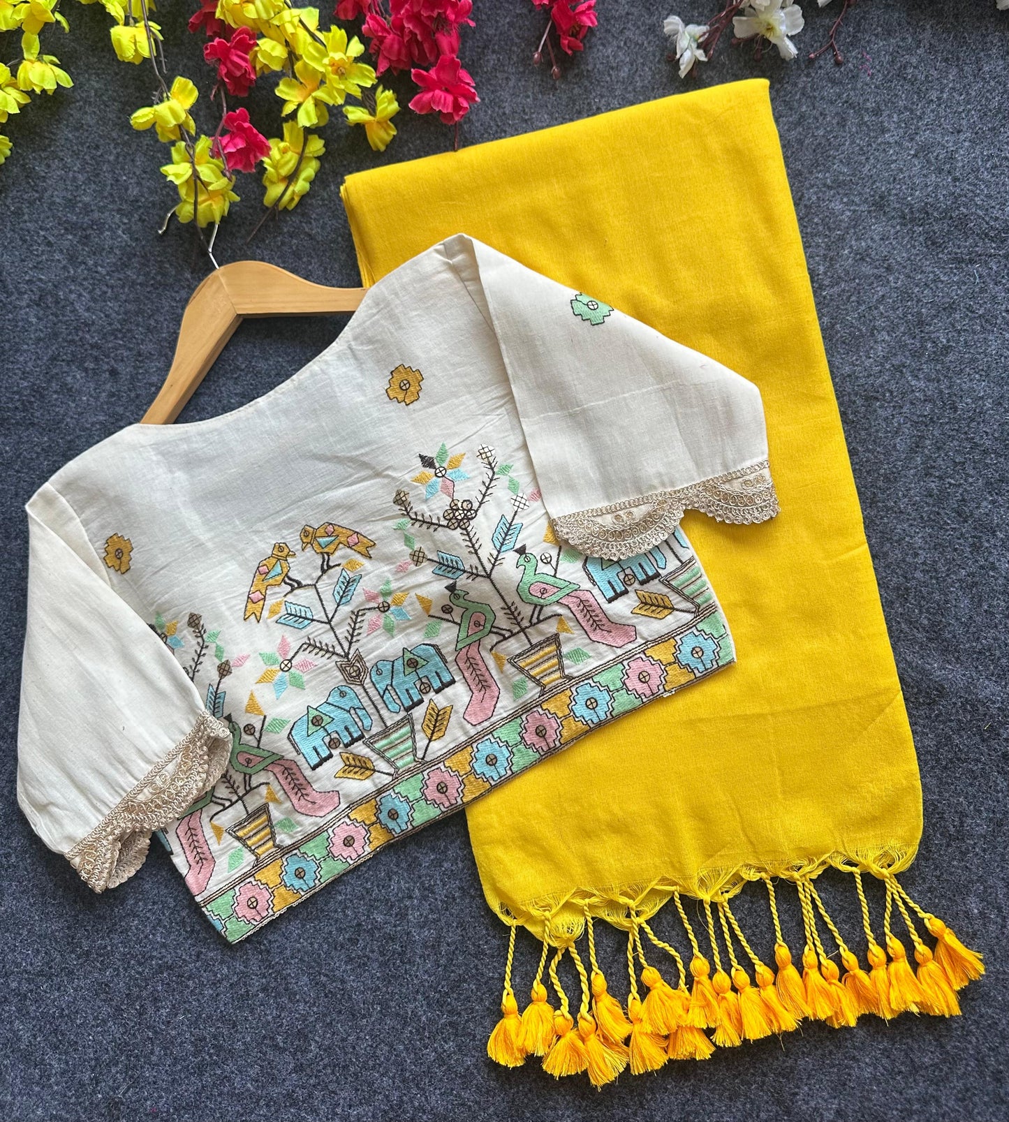 Pure Khadi Cotton with Blouse