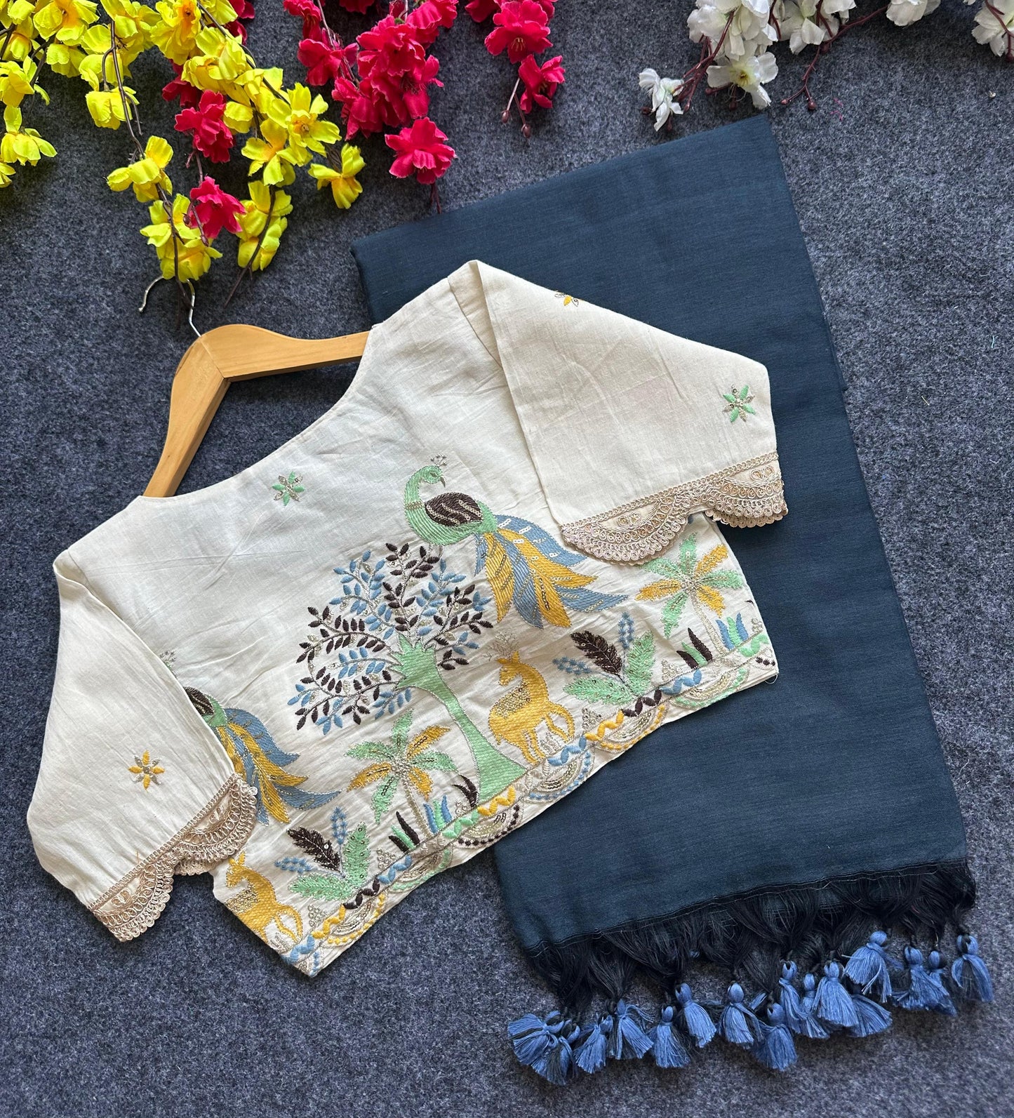 Pure Khadi Cotton with Blouse