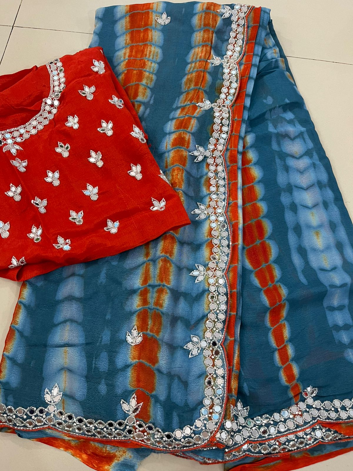 Chinnon Tye dye Saree