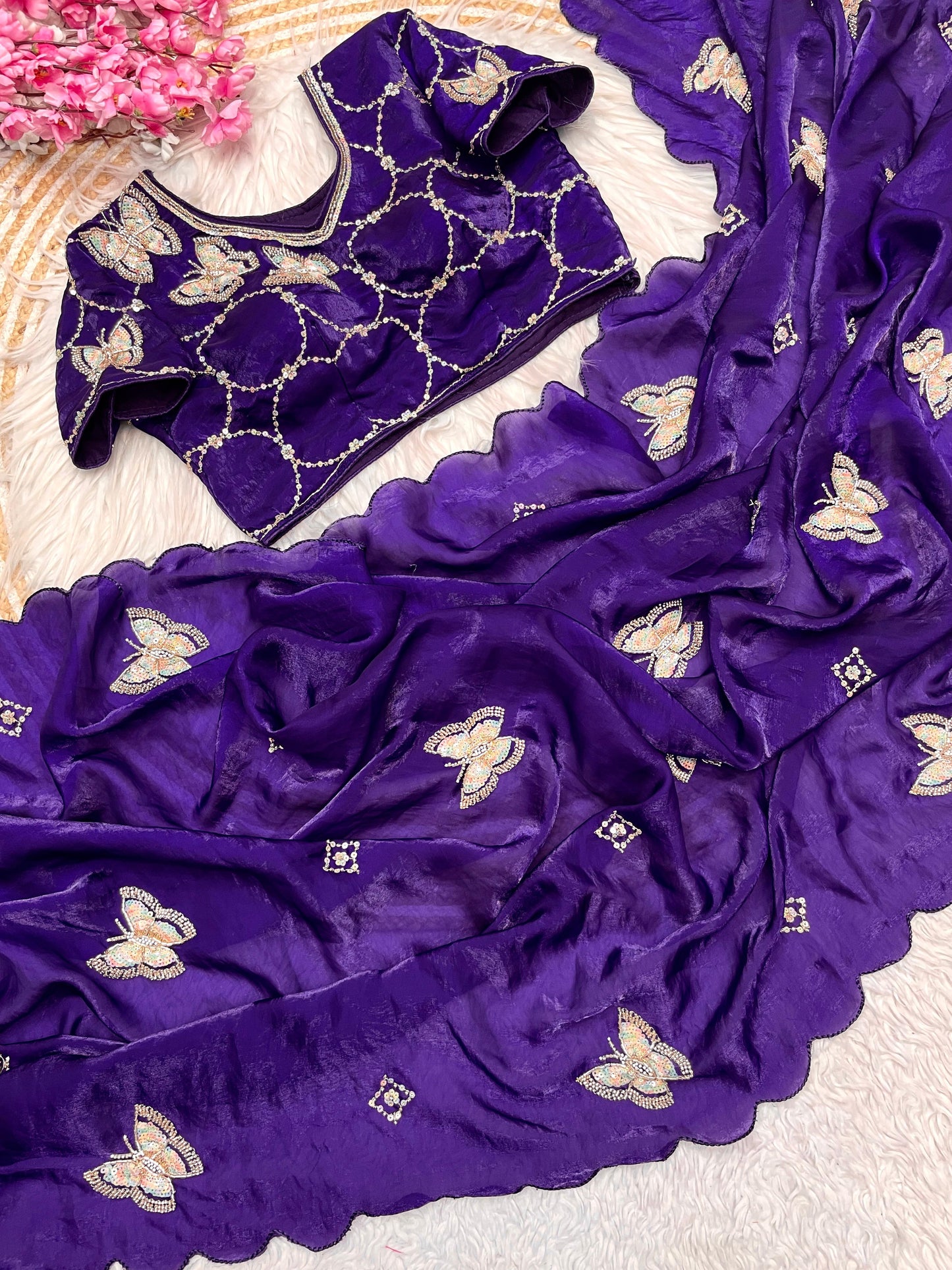 Fandy Satin Saree