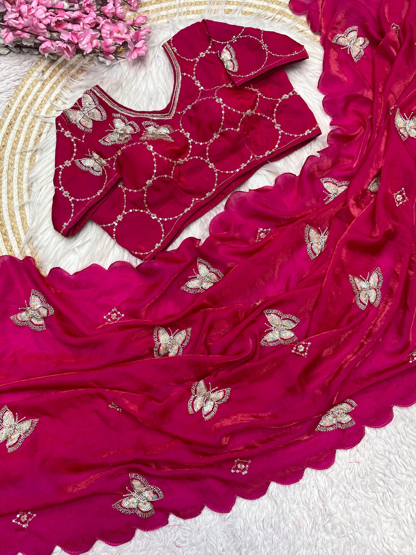 Fandy Satin Saree