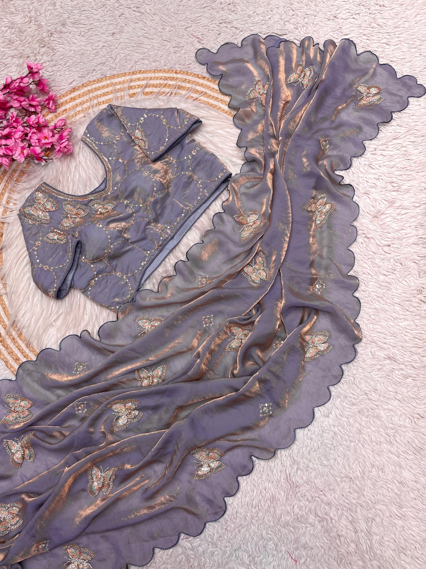Fandy Satin Saree