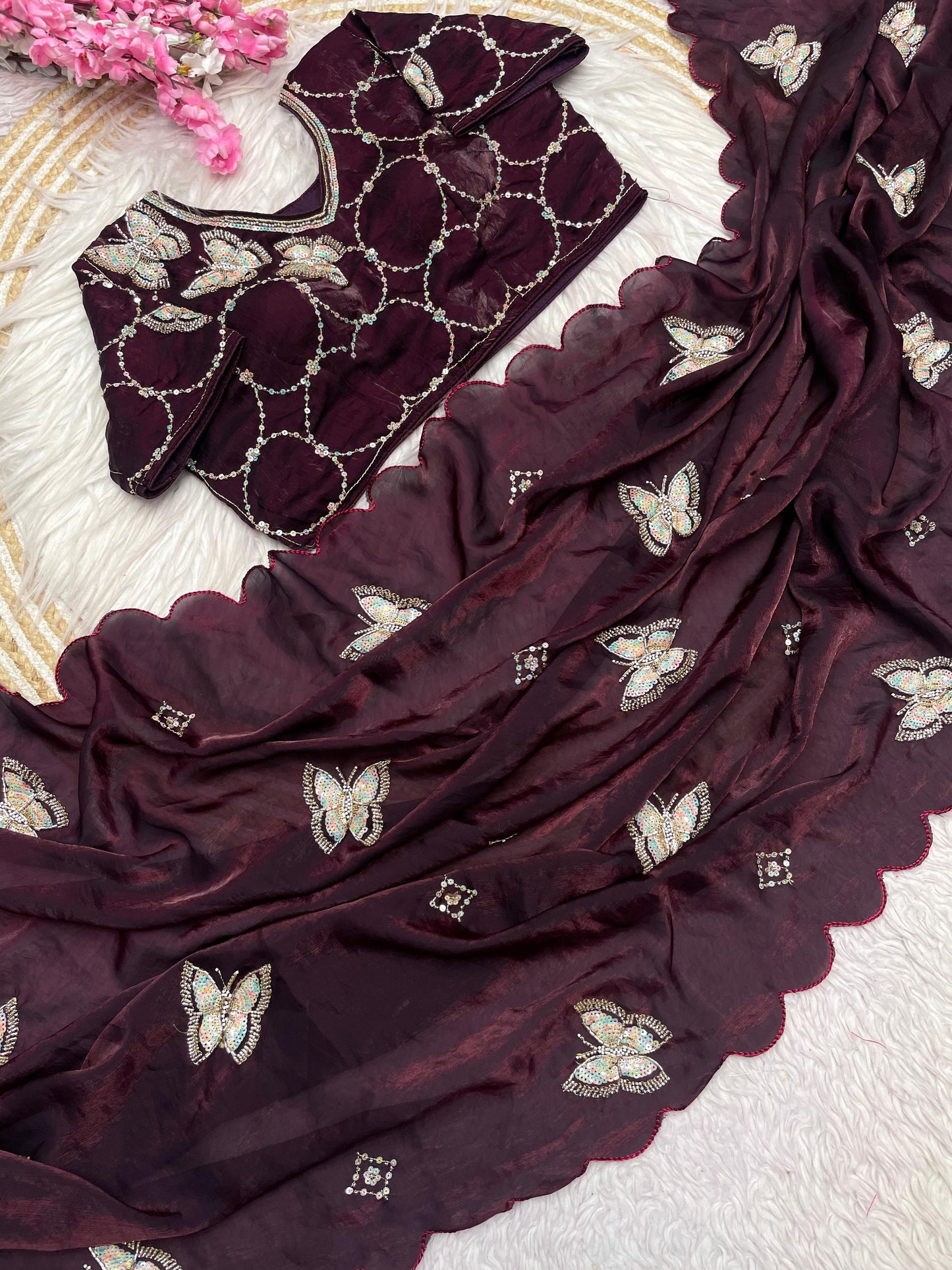 Fandy Satin Saree