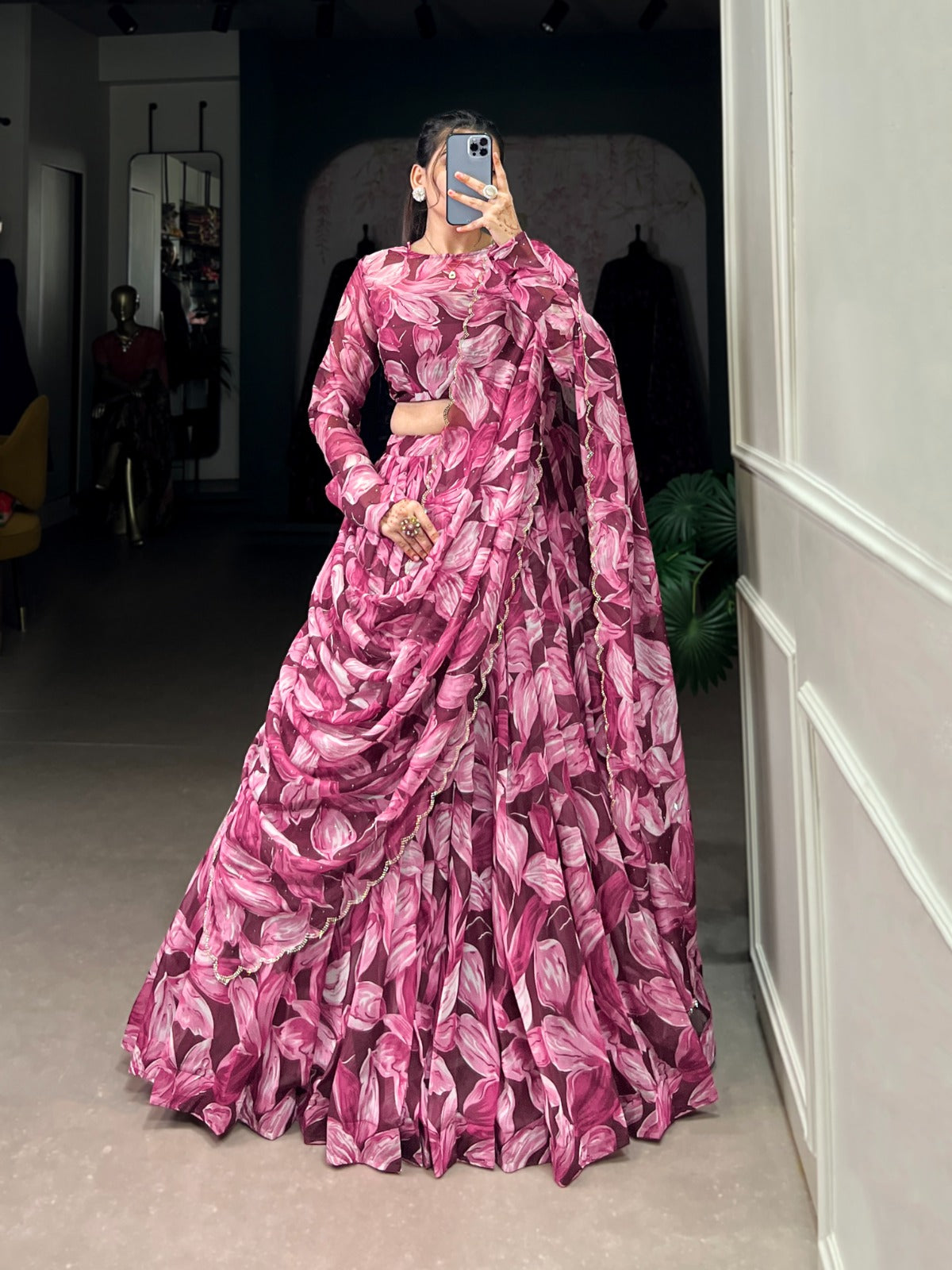 Tabby Silk Lehenga Set