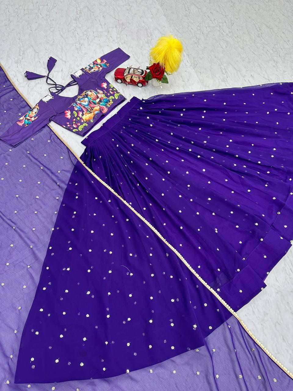 Kalamkari Print Lehenga Choli