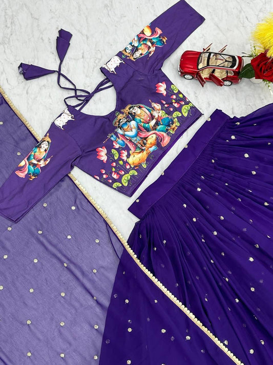 Kalamkari Print Lehenga Choli