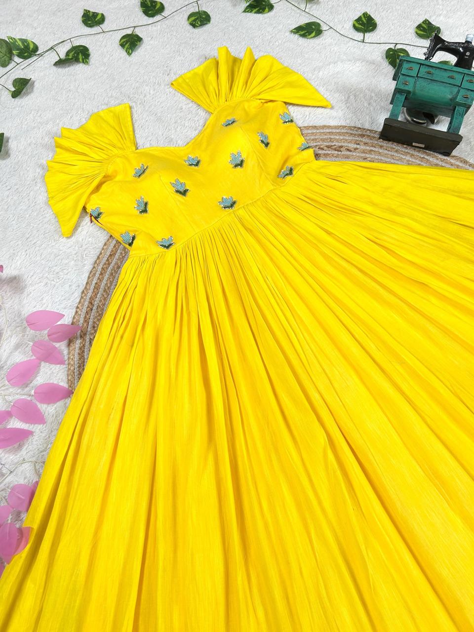 Dual color combo Gown