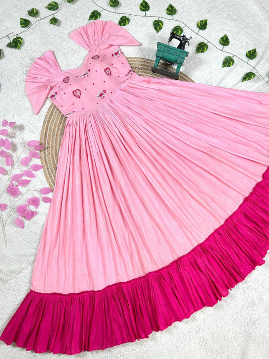 Dual color combo Gown