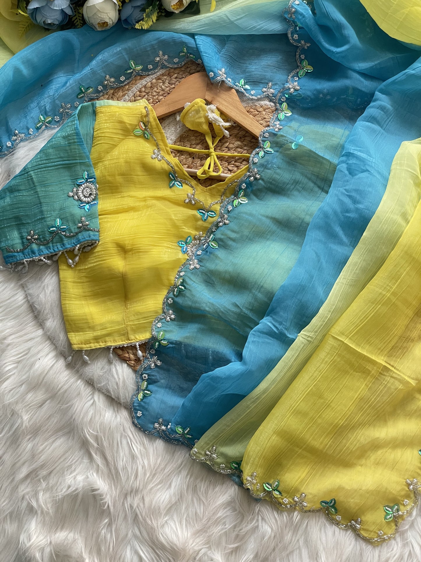 Pure Soft Crunchy Pedding Silk Saree