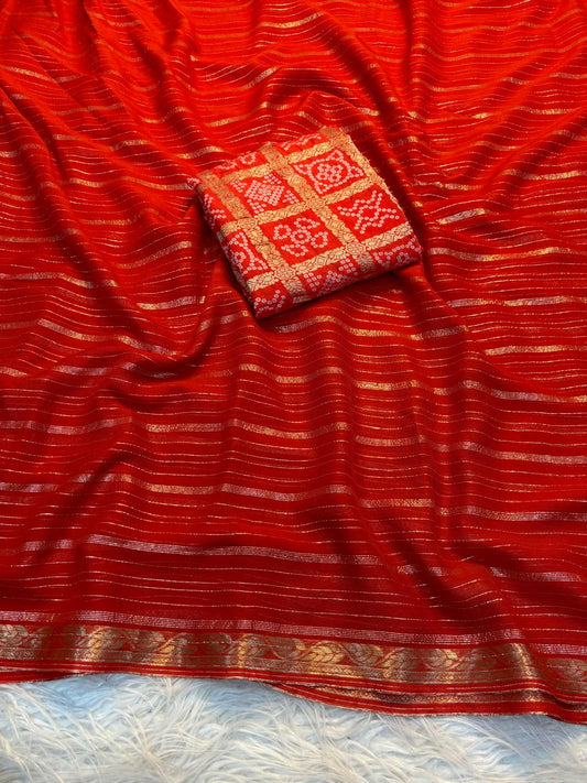 Pure Viscose Saree with Pallu