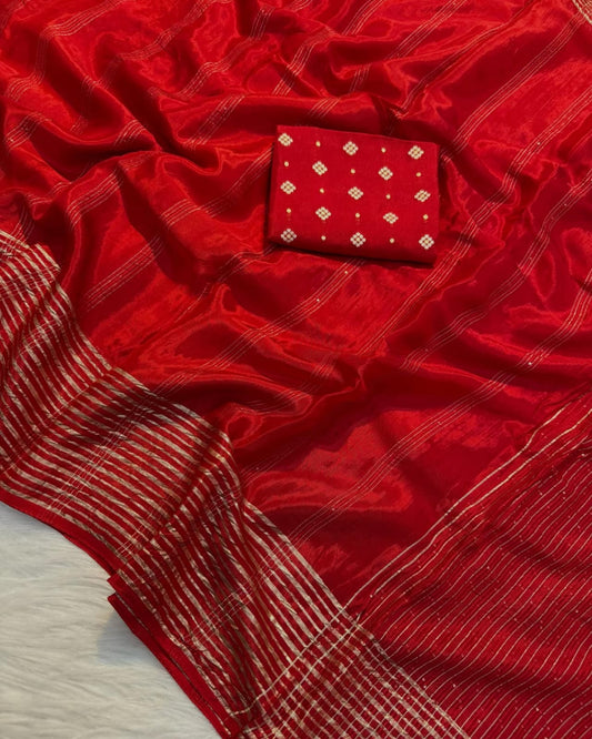 Chinnon Weaving Jacquard Saree