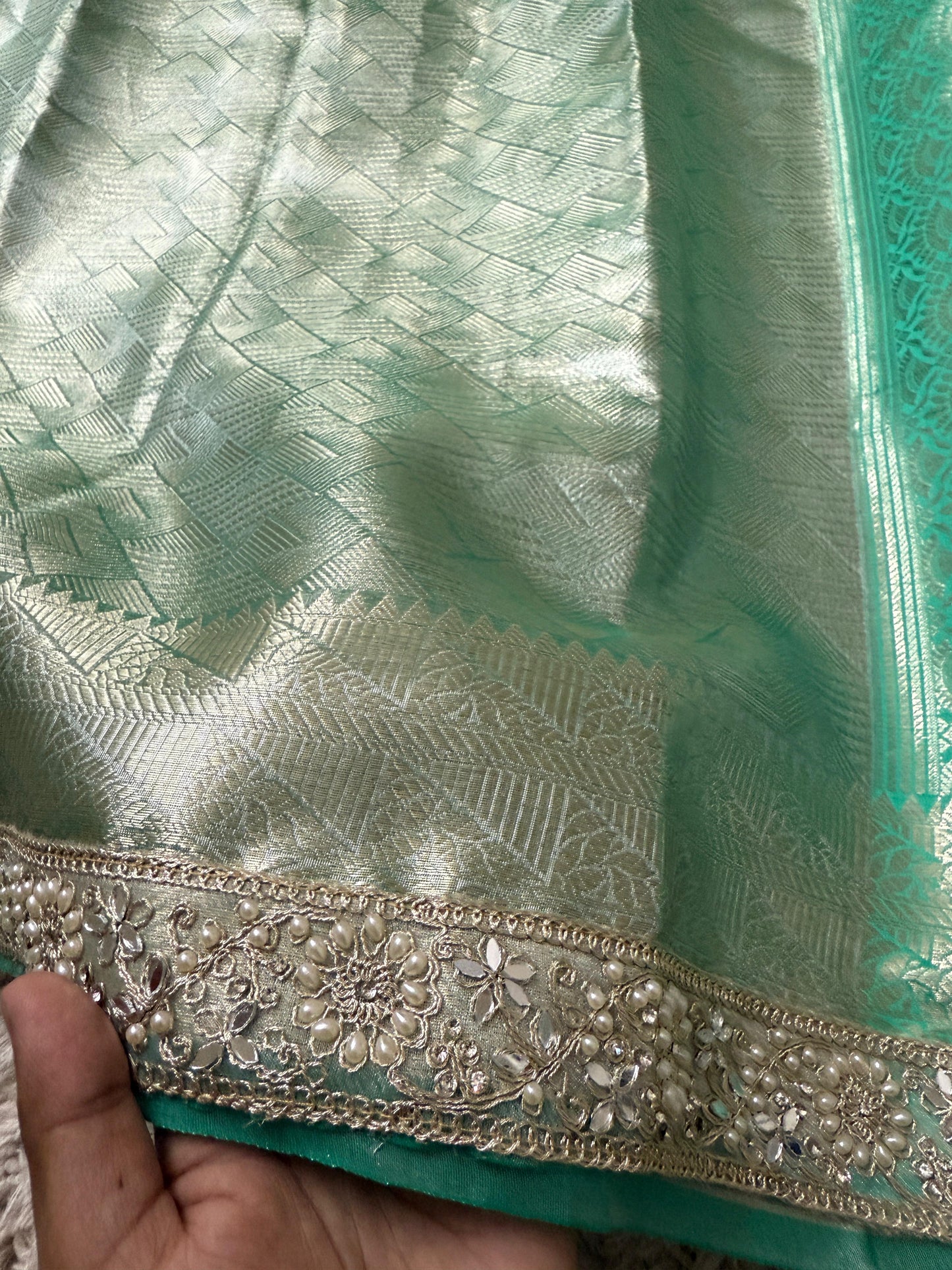 Kanjivaram Bridal Katan Tissue Silk Saree