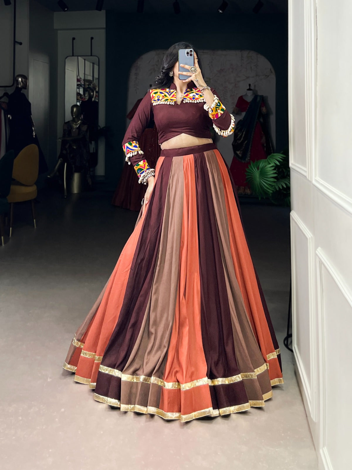Elegant Stitched Lehenga Set