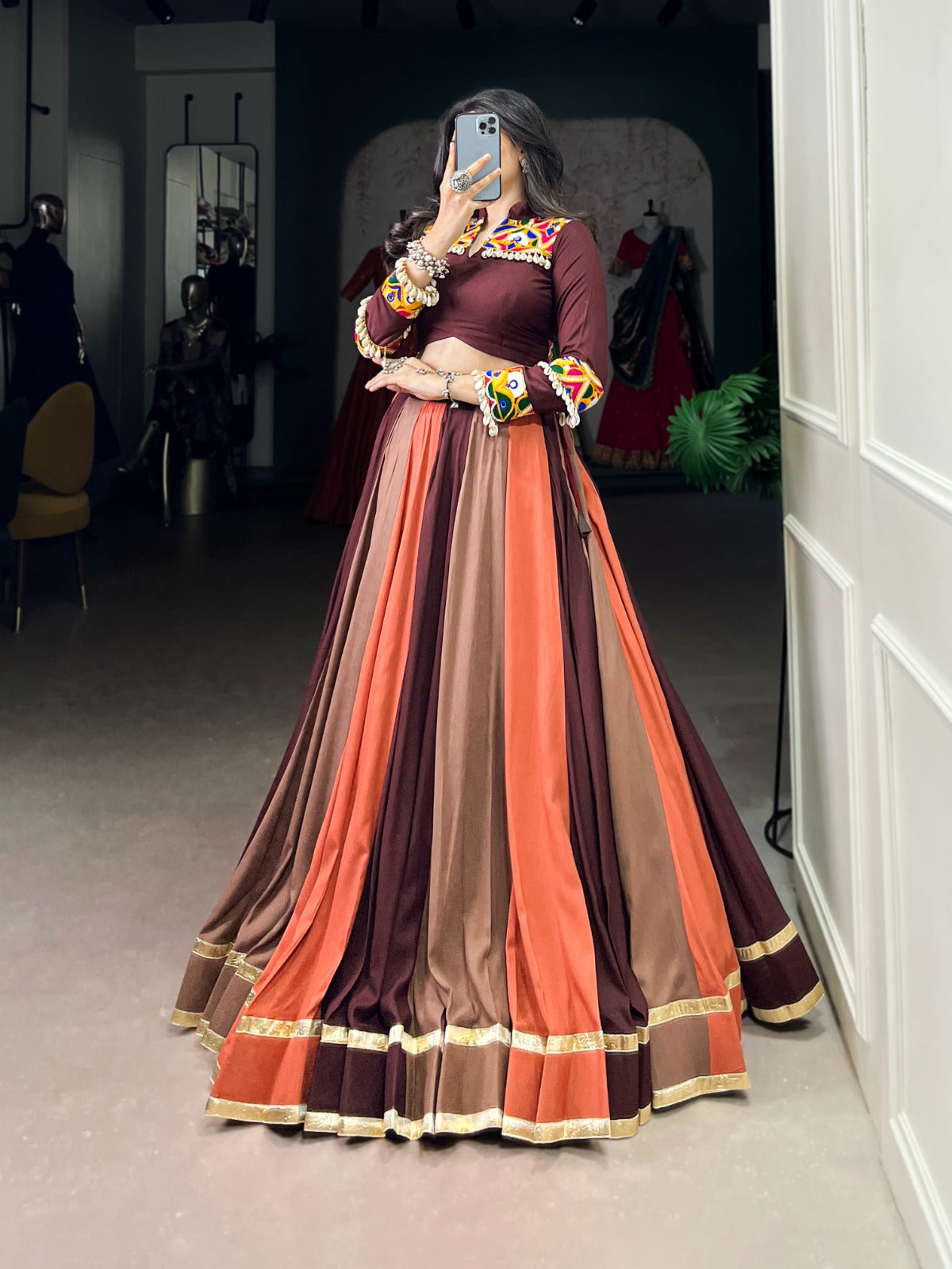 Elegant Stitched Lehenga Set