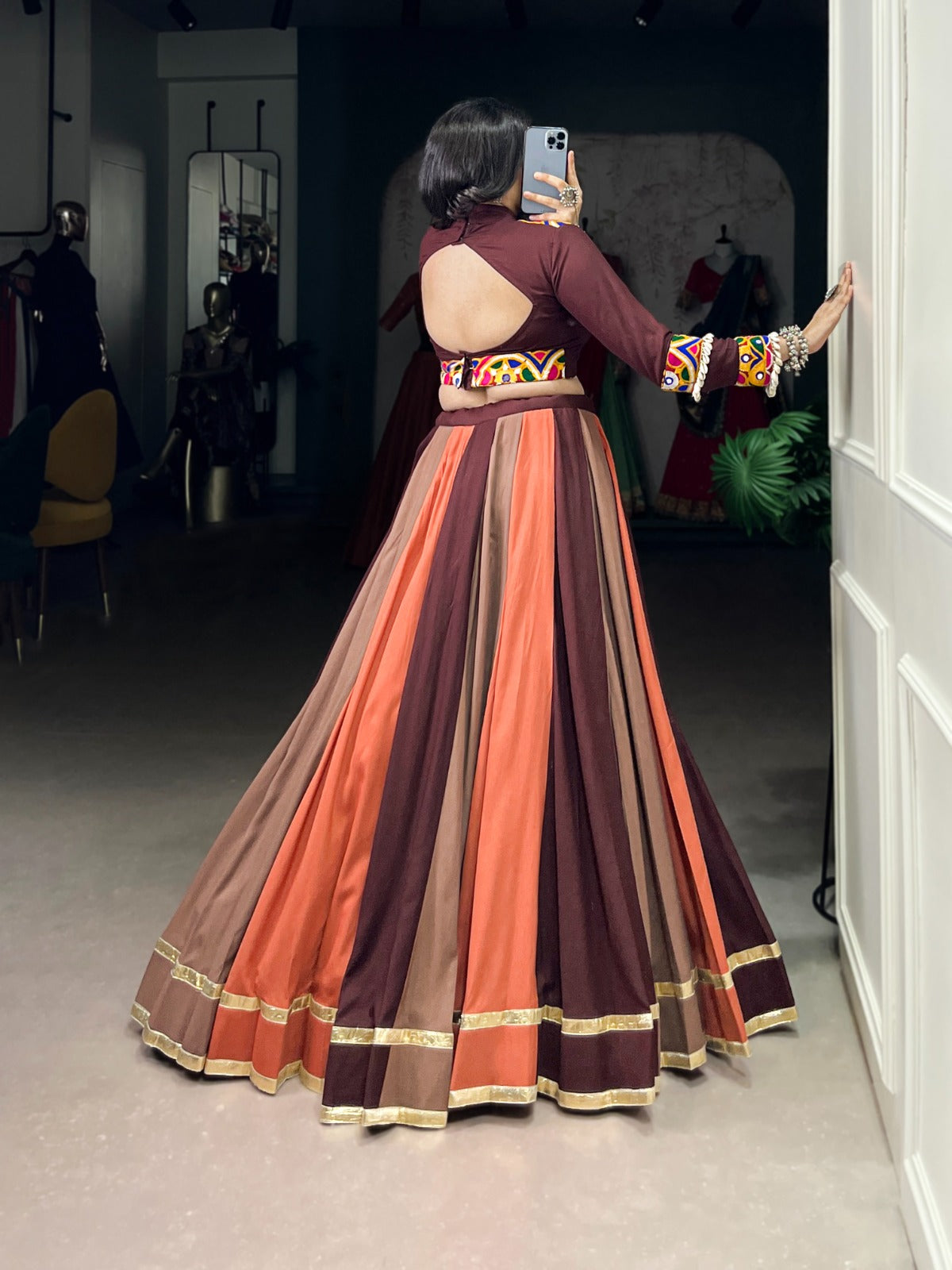 Elegant Stitched Lehenga Set