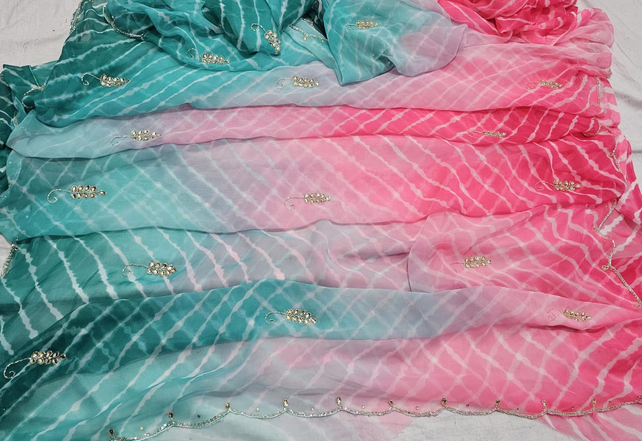 Half Pure Handwork Saree