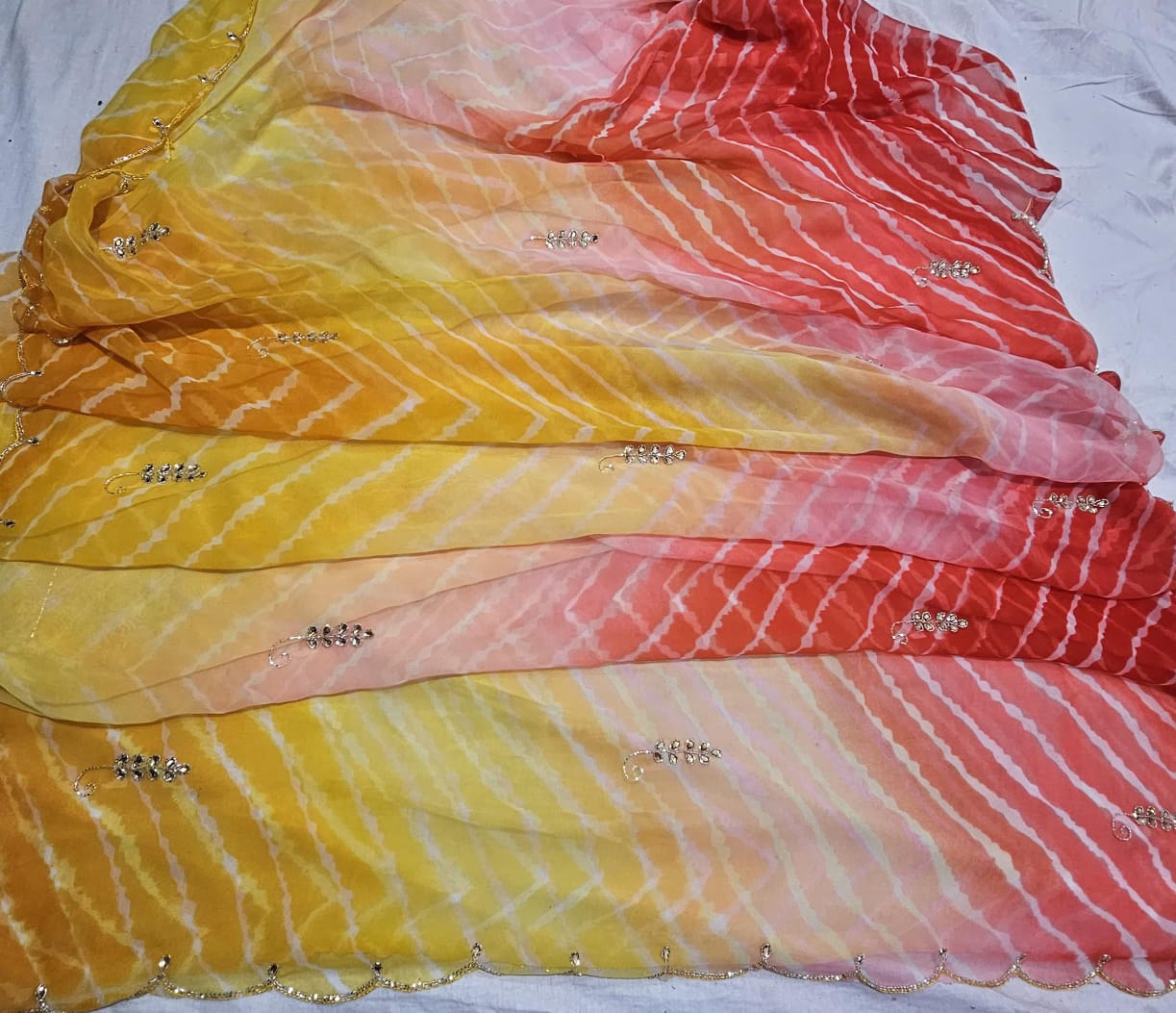 Half Pure Handwork Saree