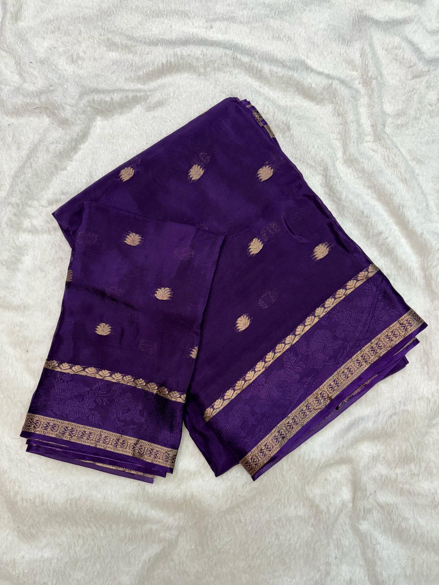 Viscose Mysore Crepe Silk Saree