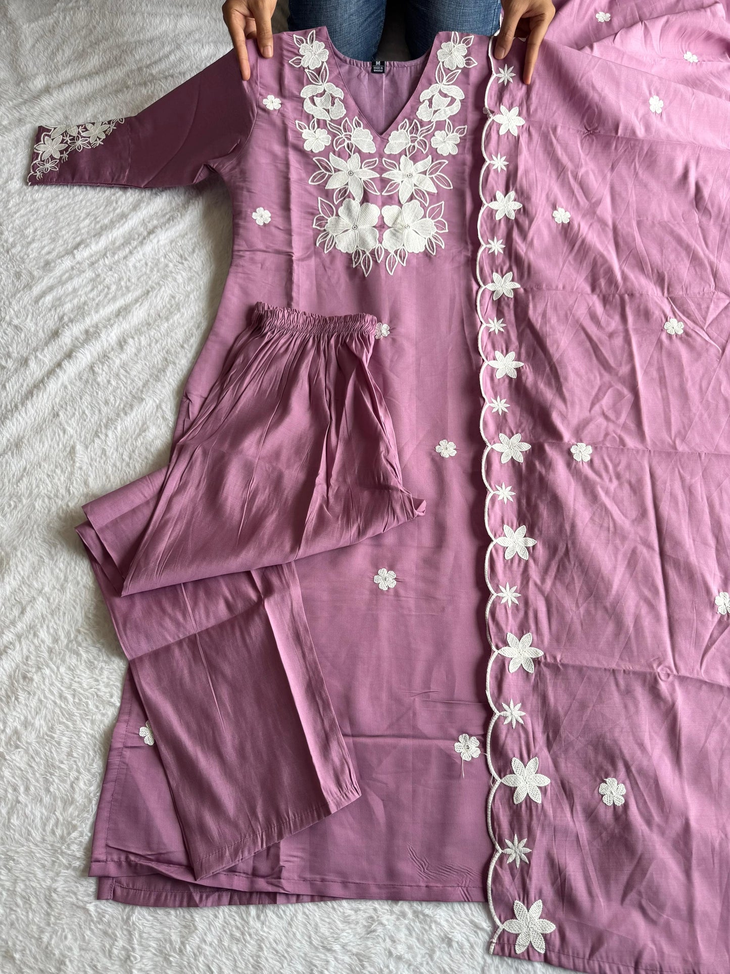 Roman Silk Suit Set