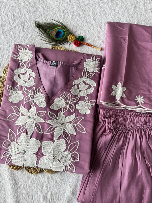 Roman Silk Suit Set