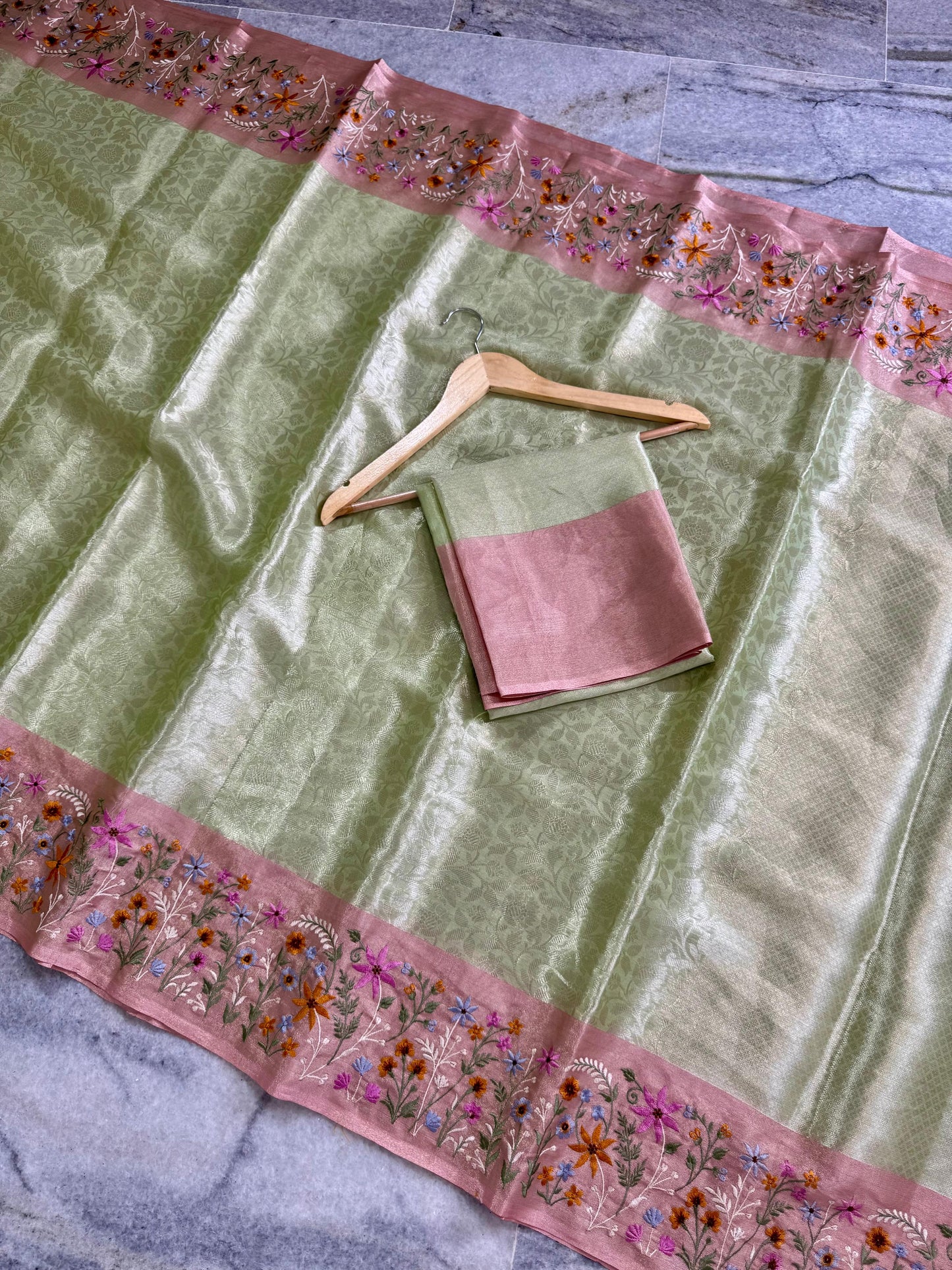 Banarasi Soft Tissue Saree with Zari Weaving