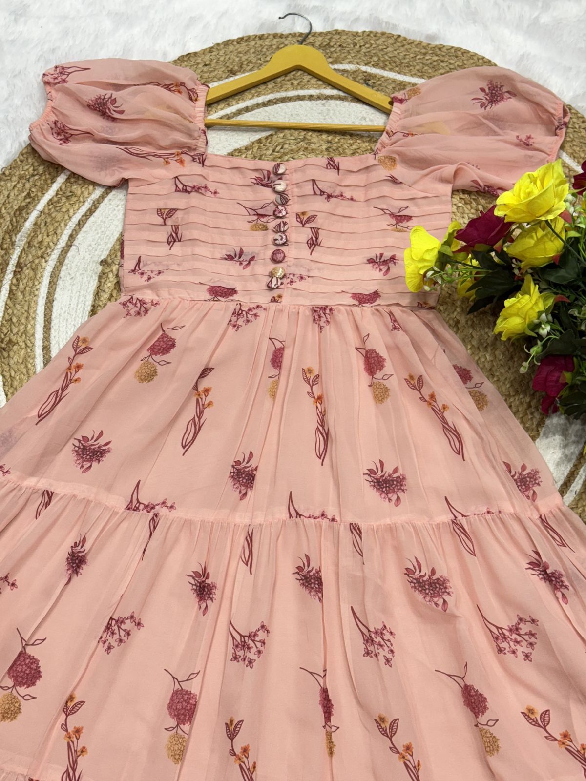 Floral Printed Georgette Frock