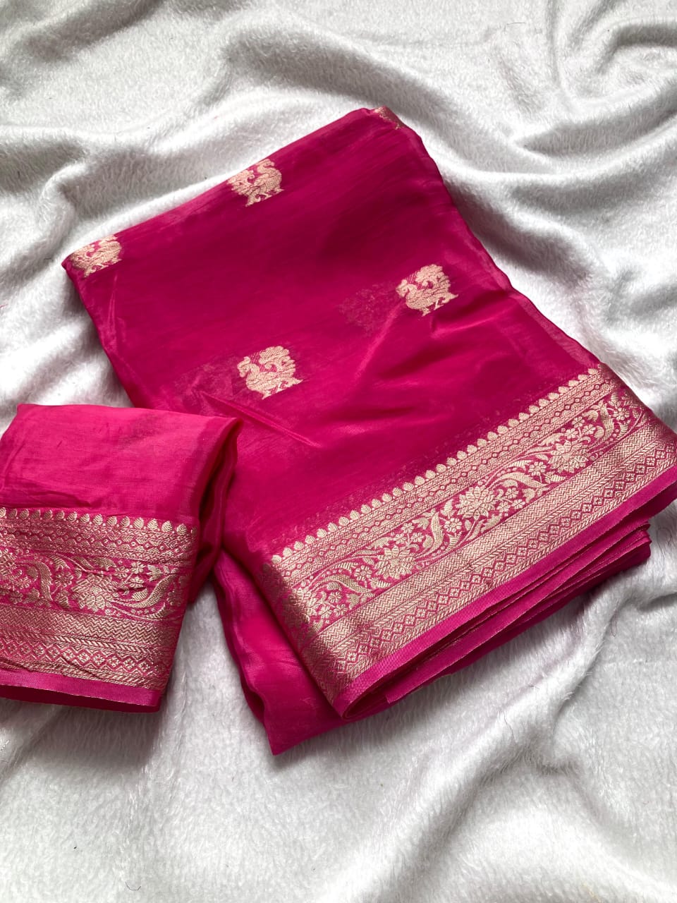 Mysore Silk Crepe Saree