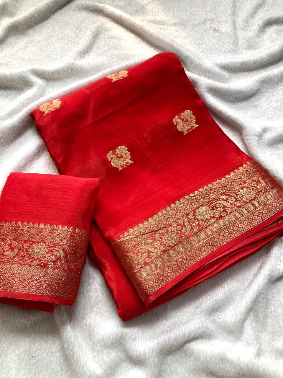 Mysore Silk Crepe Saree