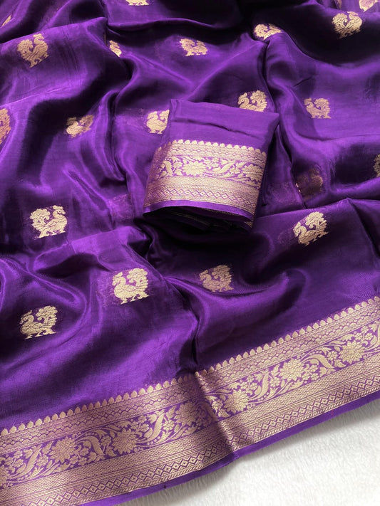 Mysore Silk Crepe Saree