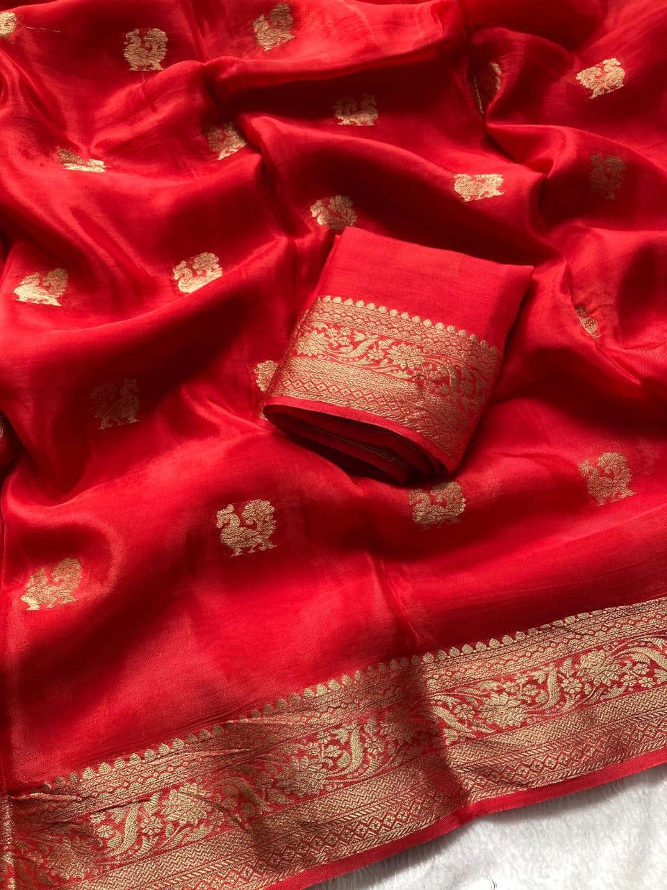 Mysore Silk Crepe Saree