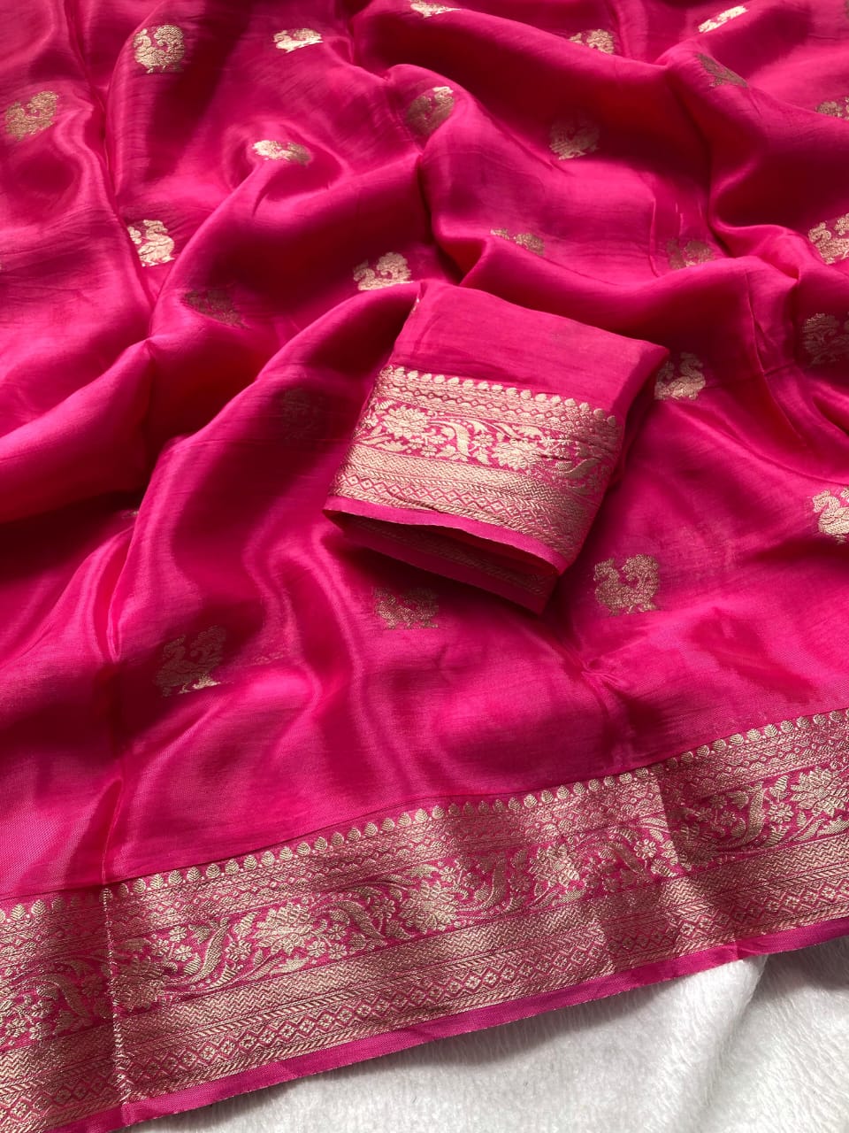 Mysore Silk Crepe Saree