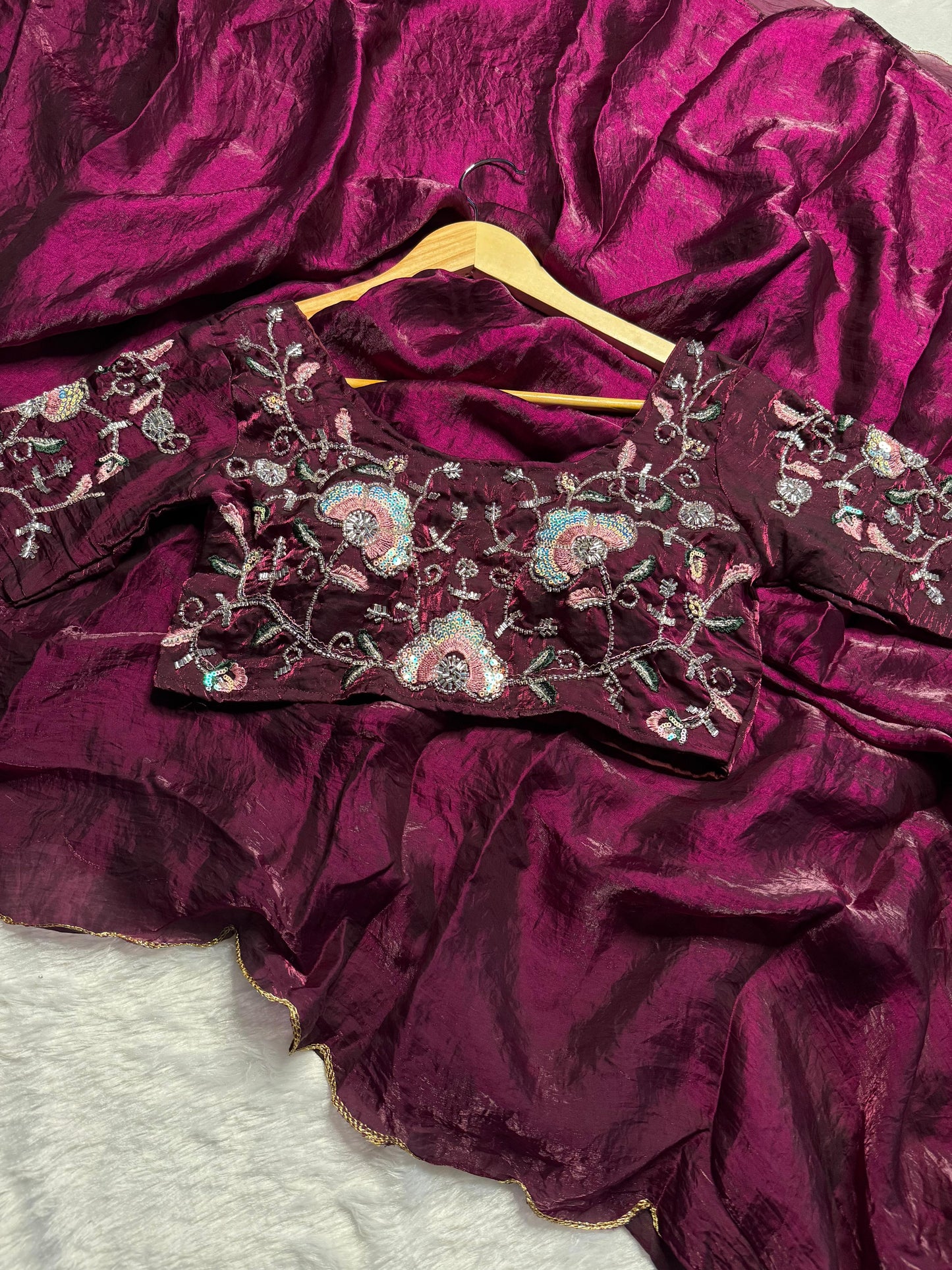 Fendy Satin Silk Saree
