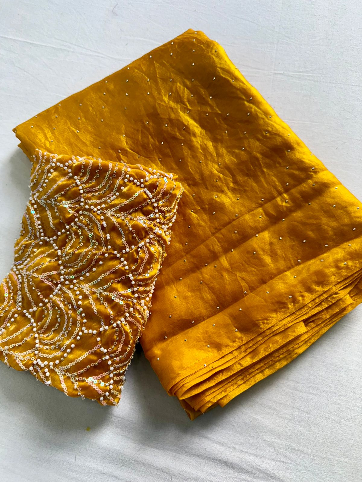Fendy Satin Dual Shade Saree