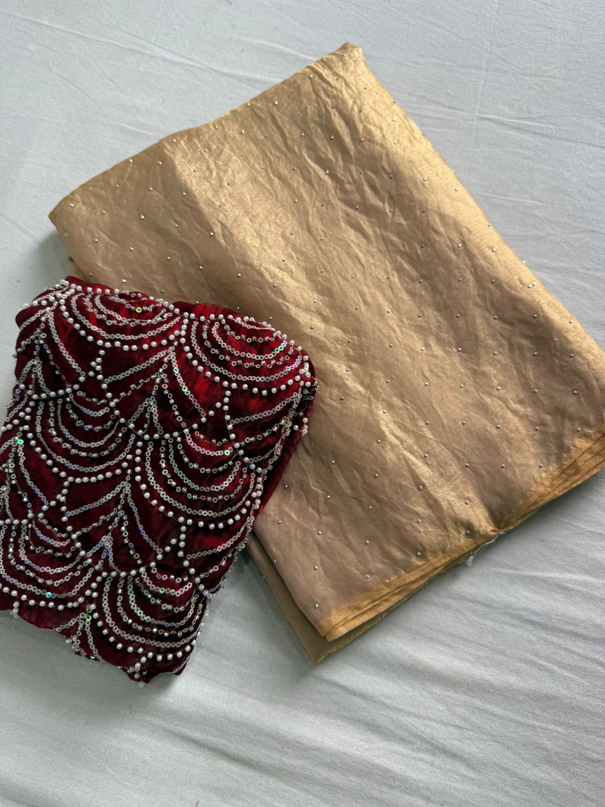 Fendy Satin Dual Shade Saree