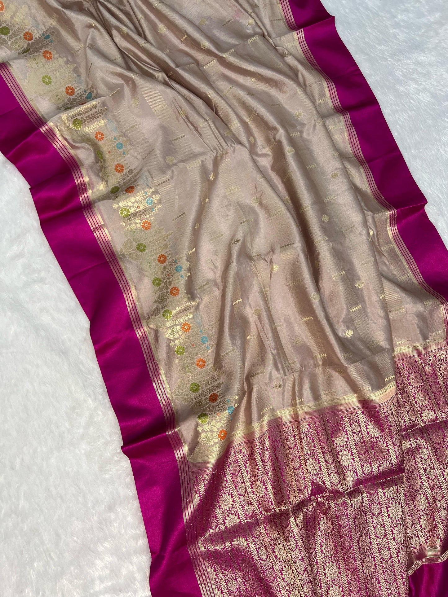 Banaras Raw Mango Silk Saree