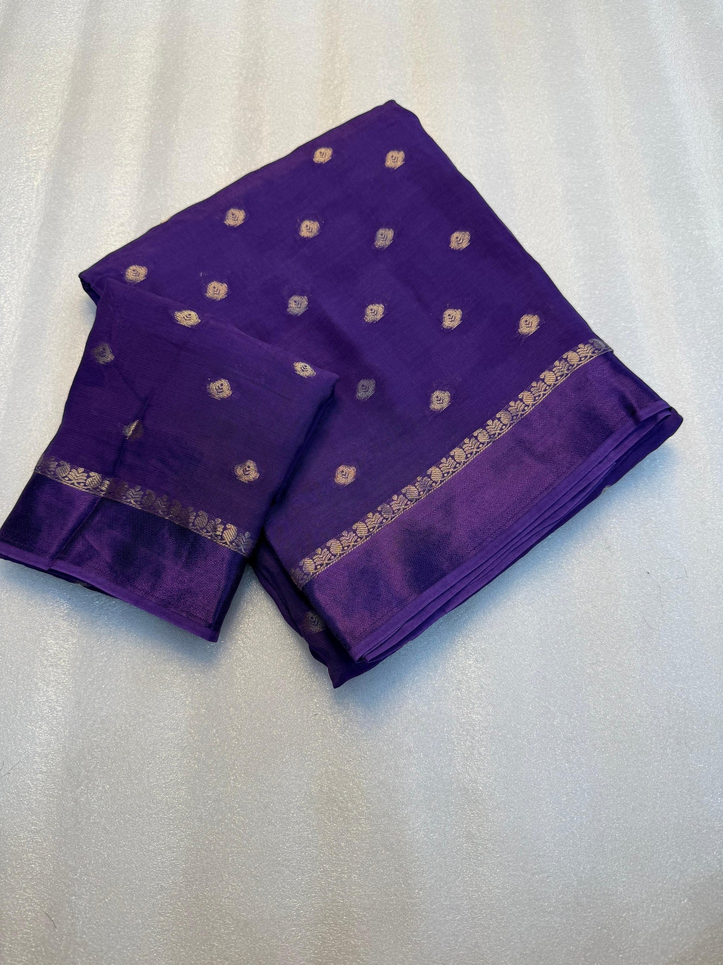 Pure Soft Zari Weaving Chinnon Saree