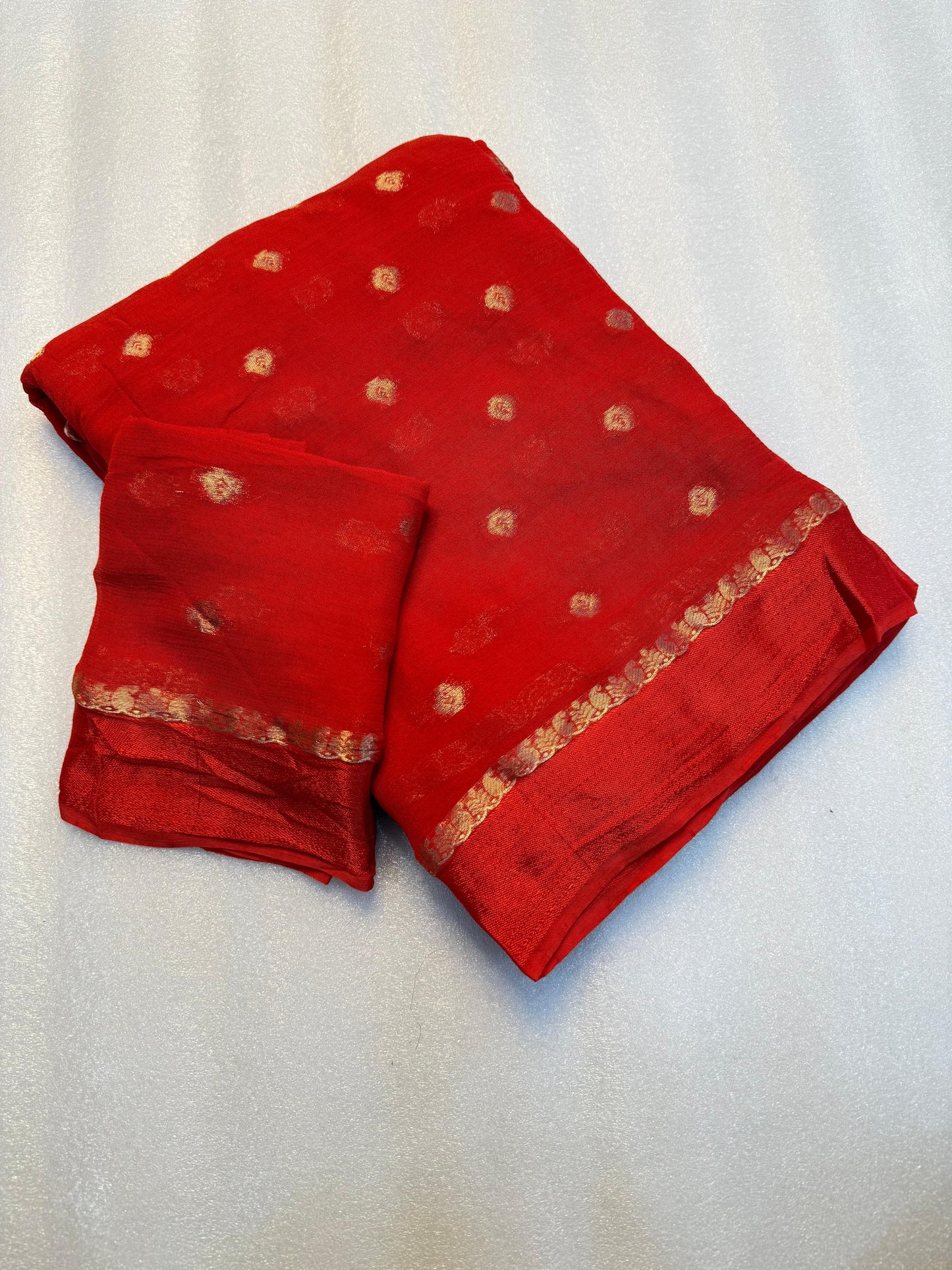 Pure Soft Zari Weaving Chinnon Saree