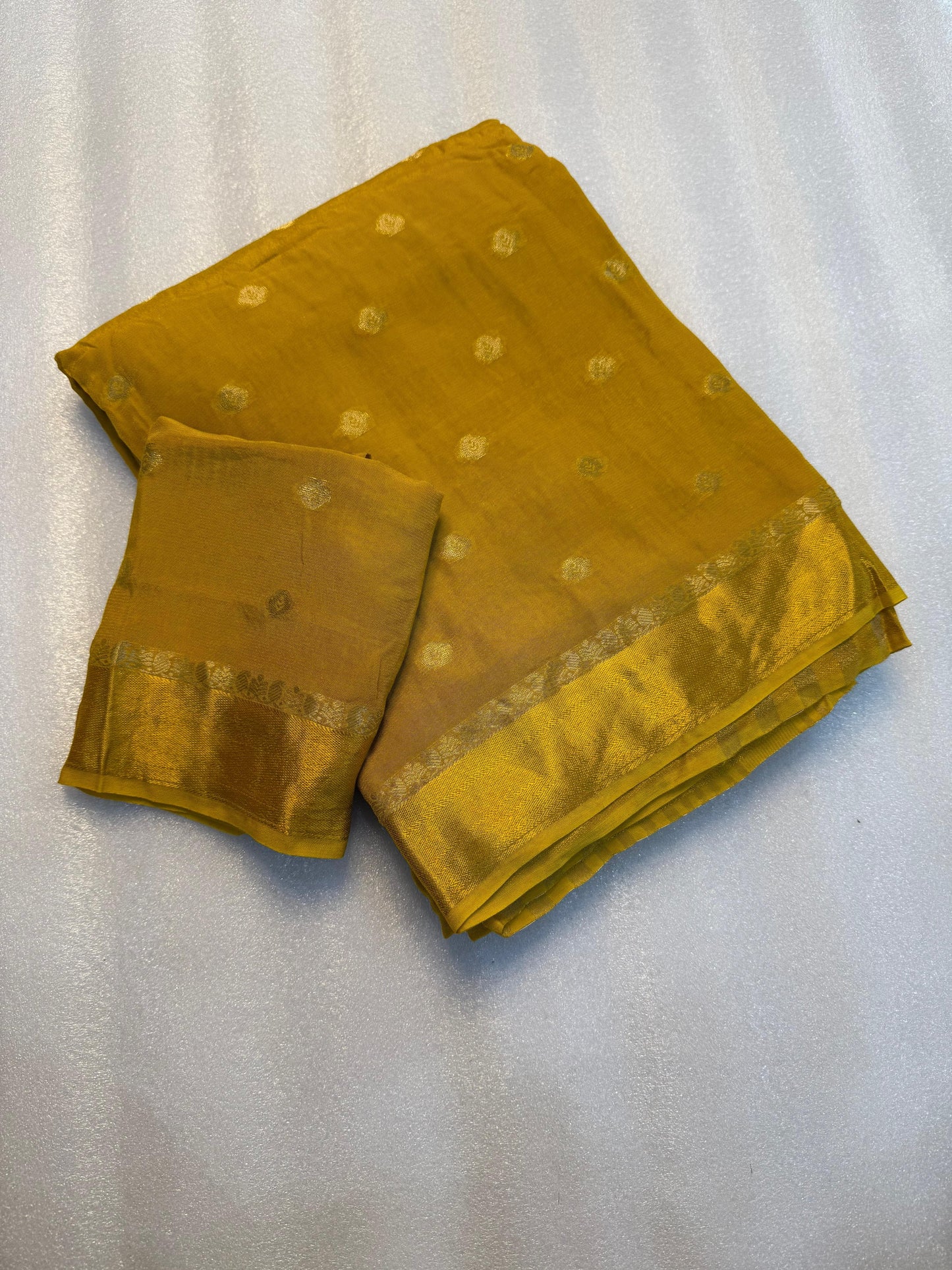 Pure Soft Zari Weaving Chinnon Saree