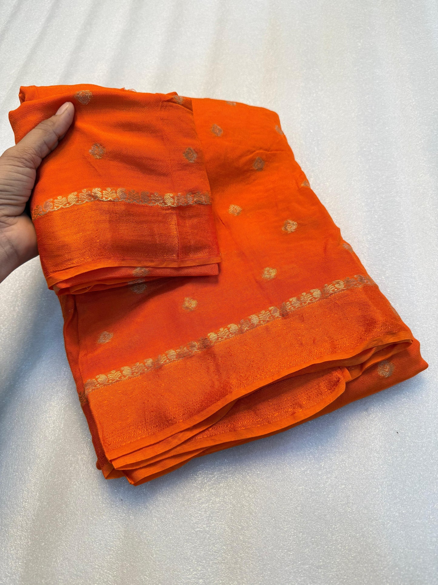 Pure Soft Zari Weaving Chinnon Saree