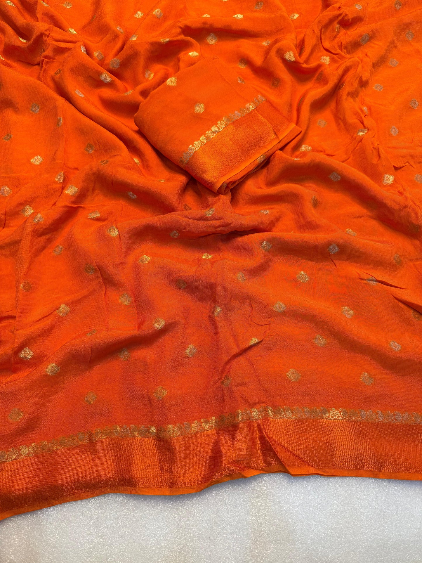 Pure Soft Zari Weaving Chinnon Saree