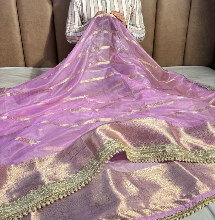 Organza Lace Saree Collection
