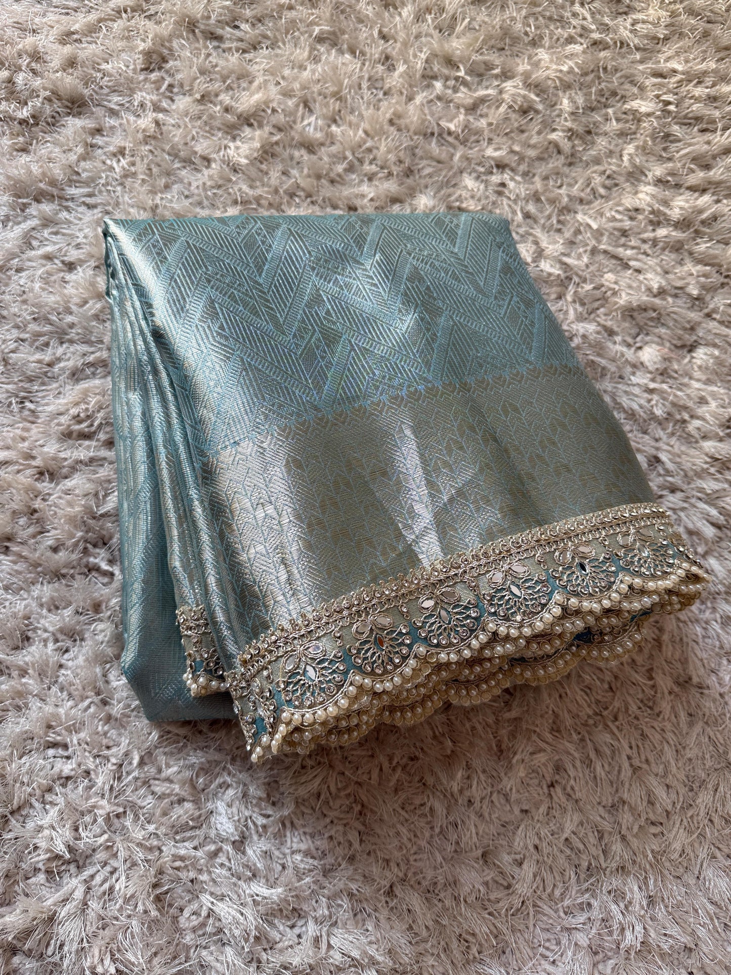 Kanjivaram Bridal Waskat Tissue Banarasi Silk Saree
