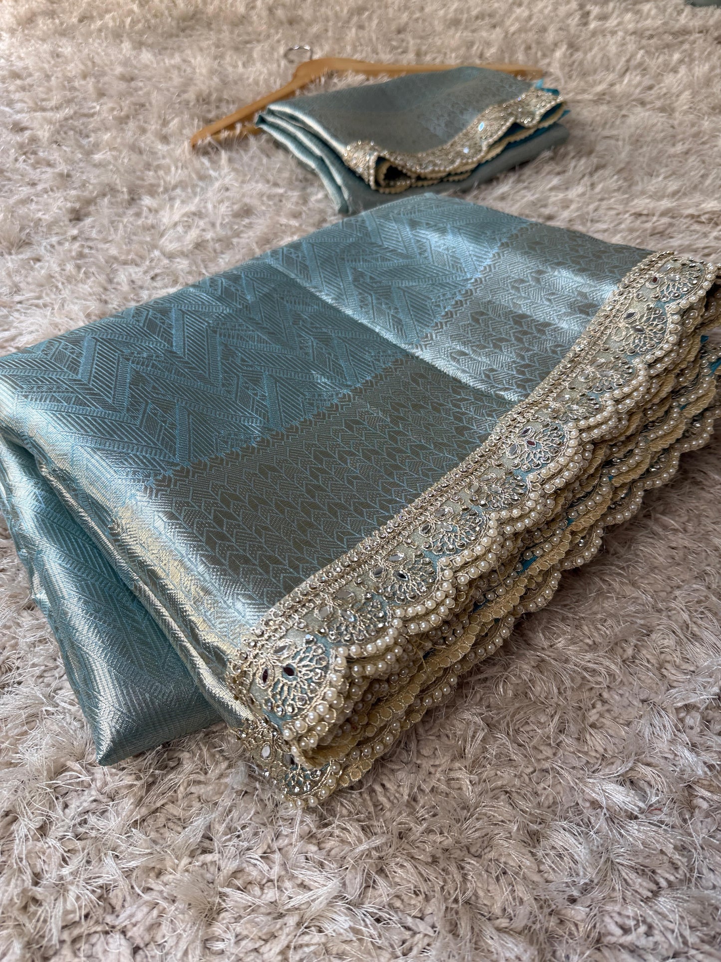 Kanjivaram Bridal Waskat Tissue Banarasi Silk Saree