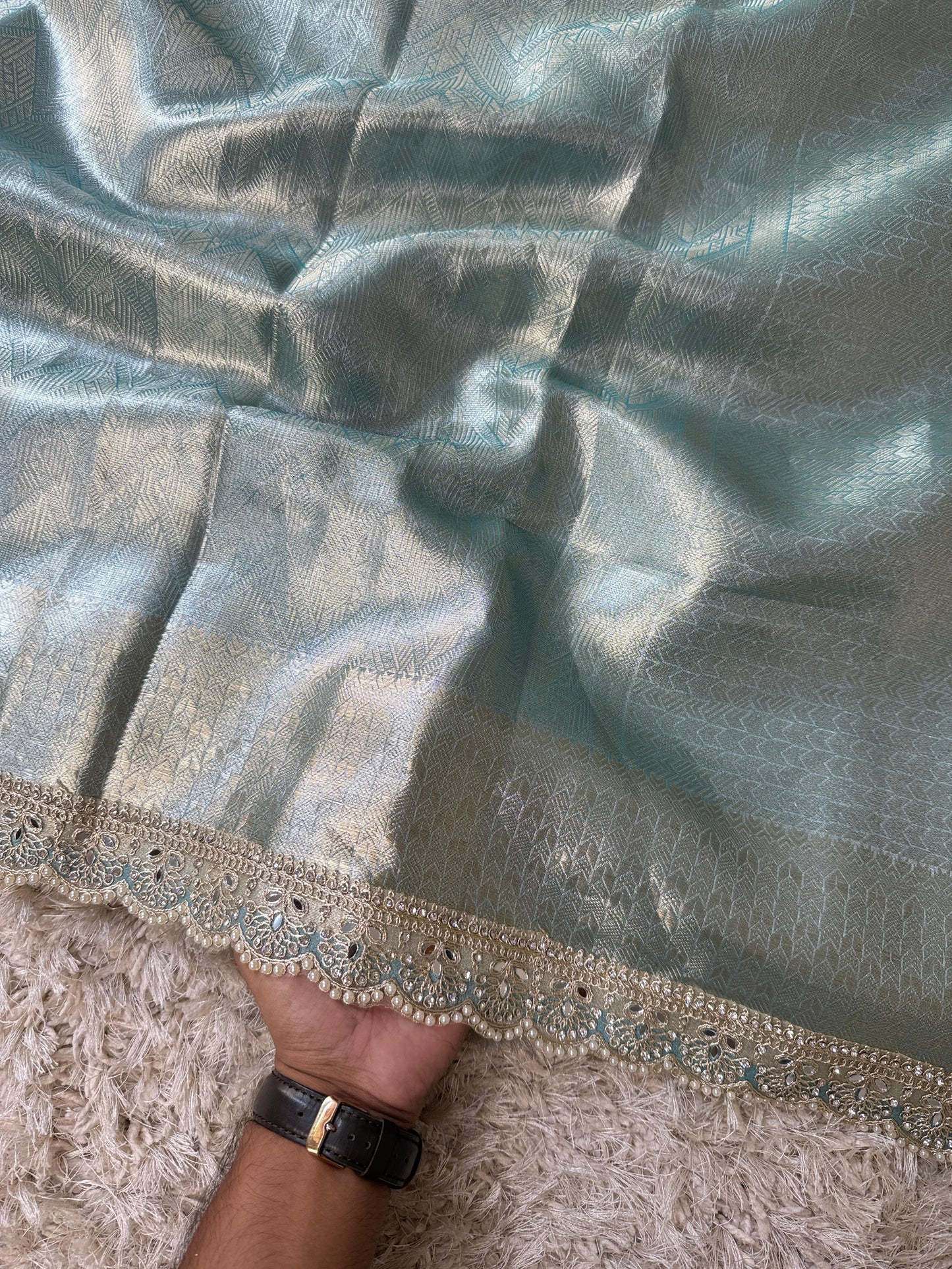 Kanjivaram Bridal Waskat Tissue Banarasi Silk Saree